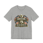 Soccer Deal With It T-Shirt — Patriotic Eagle Soccer Tee for Players & Fans