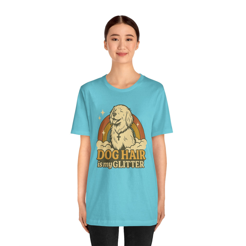 "Dog Hair Is My Glitter" – Retro Golden Vibes Edition