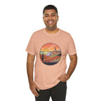 Sunset Tuscan Landscape T-Shirt — Vintage Italian Countryside Graphic Tee