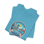 Miami Beach Vintage Logo Tee — Miami Skyline Sunset T‑Shirt