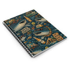 Whale Shark Beach Notebook — 'Eat Beach Sleep Repeat' Spiral Journal