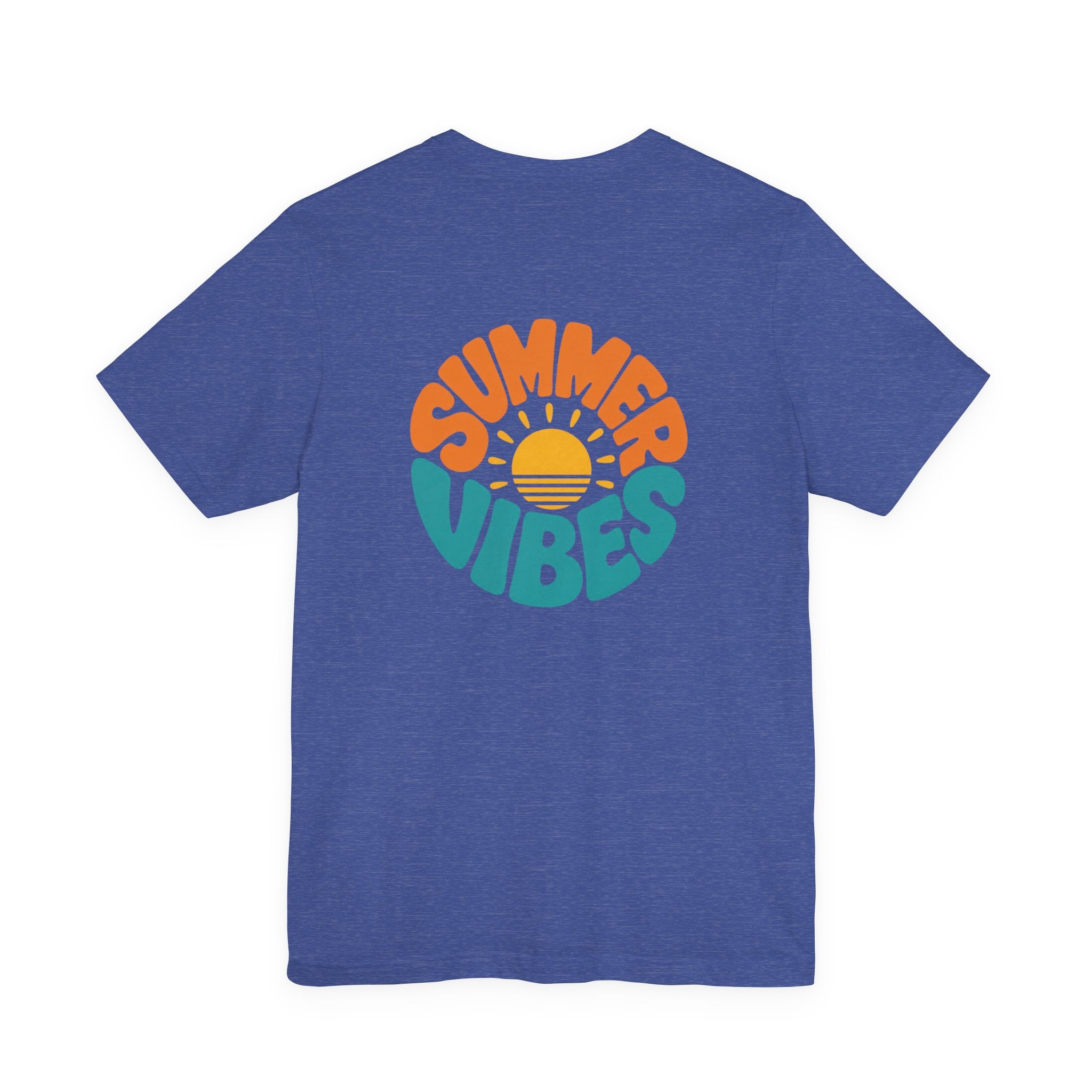 Summer Vibes Tee — Retro Sun Graphic Back Print