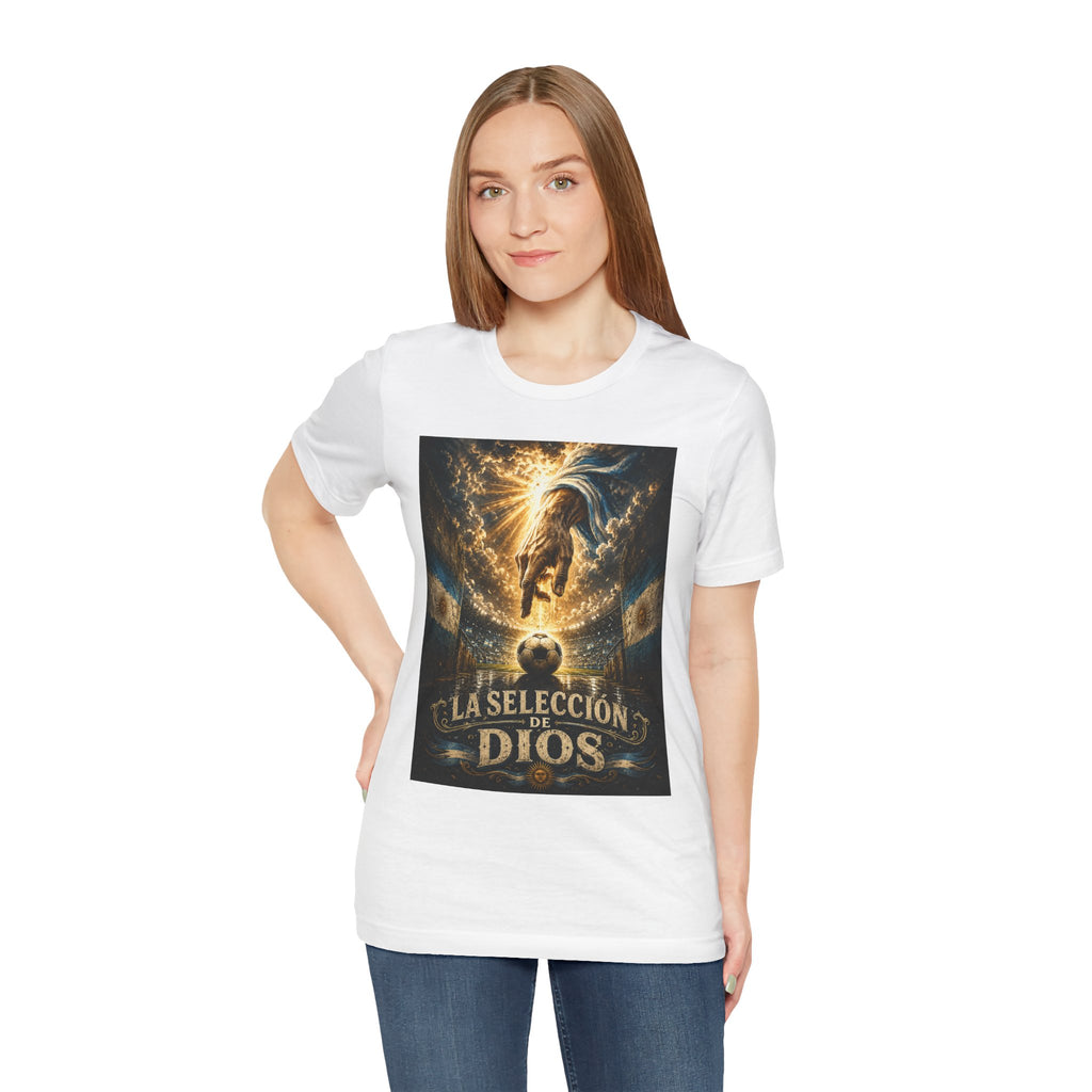Soccer Faith T-Shirt — "La Selección de Dios" Graphic Tee