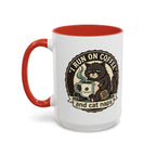 Coffee Lovers Mug — Rustic 'Coffee & Hops' Accent Ceramic Mug (11/15oz)