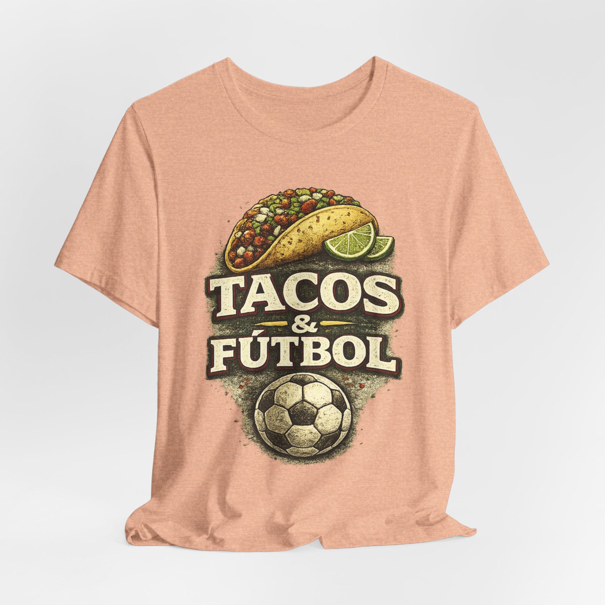 T-Shirt — Tacos & Fútbol Graphic Tee — Soccer Fan Mexican Food Mashup