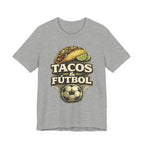 T-Shirt — Tacos & Fútbol Graphic Tee — Soccer Fan Mexican Food Mashup