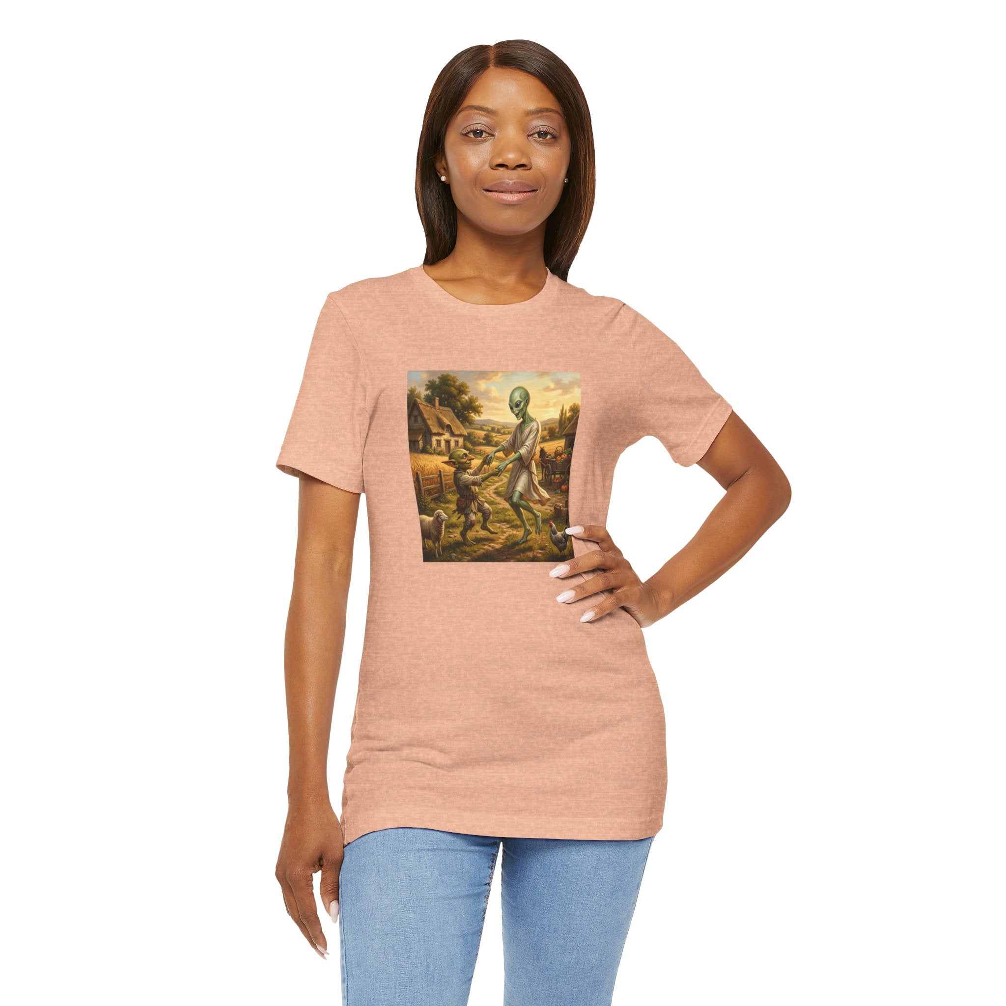 Alien Harvest Vintage Art T‑Shirt