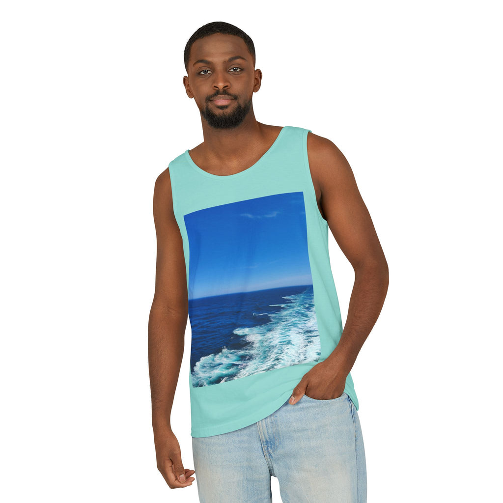 Ocean View Photo Tank Top — Coastal Beach Vibes Summer Tee