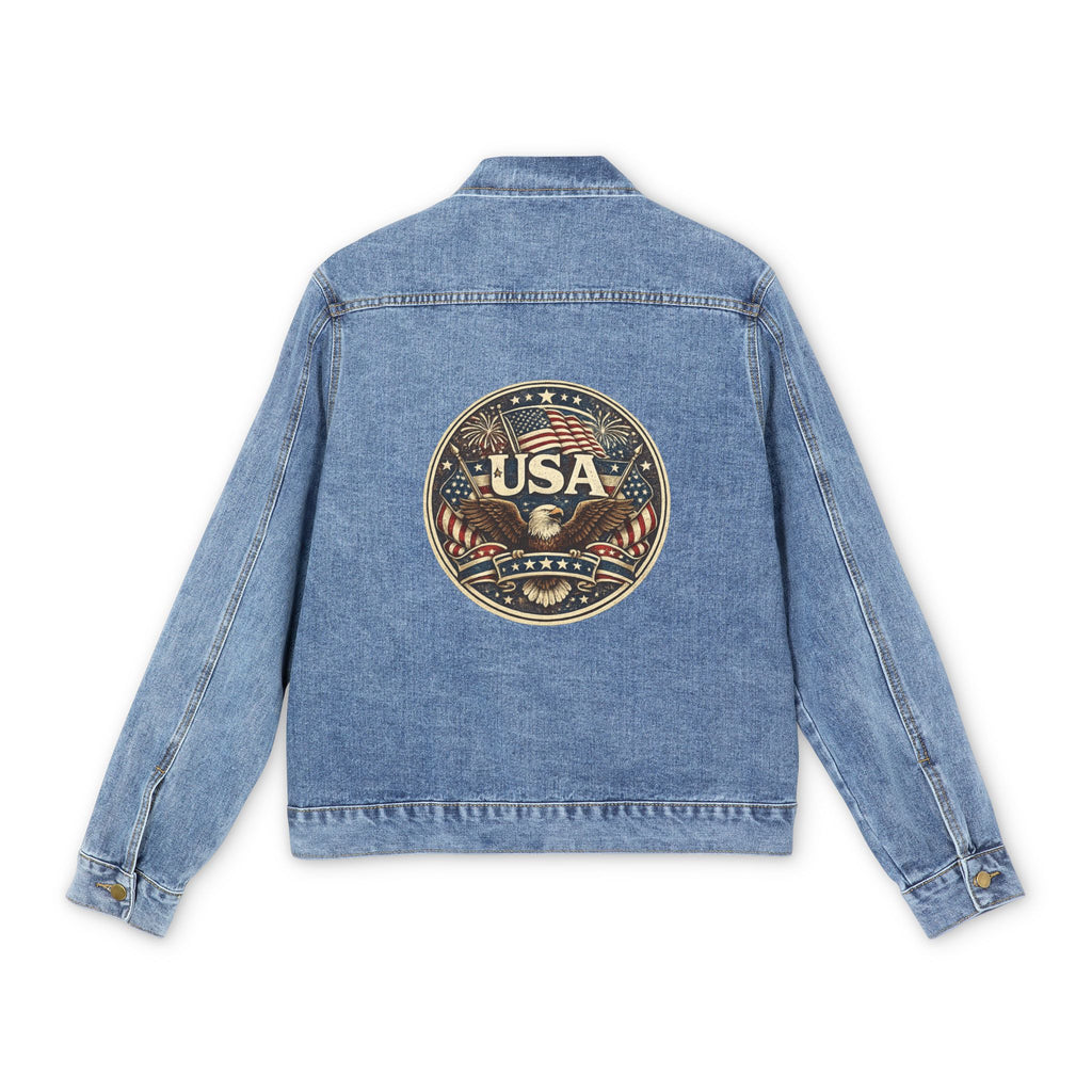 Denim Jacket — Vintage USA Eagle Back Patch Jacket