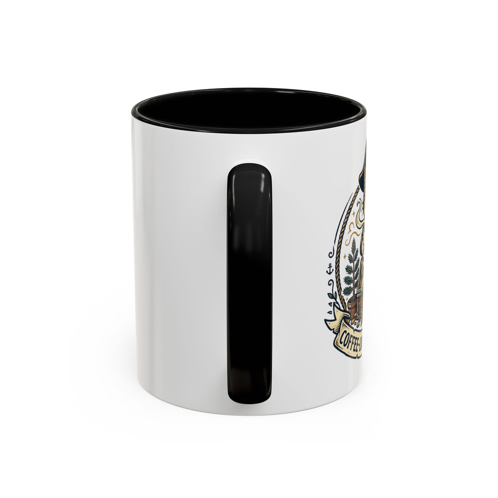 Vintage Sailor Anchor Coffee Mug — Nautical Tattoo Accent Mug (11/15oz)