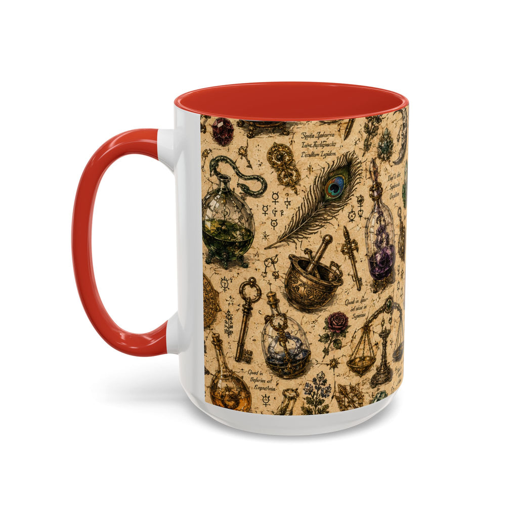 The Alchemist's Cabinet Coffee Mug — Vintage Apothecary Accent Mug (11/15 oz)