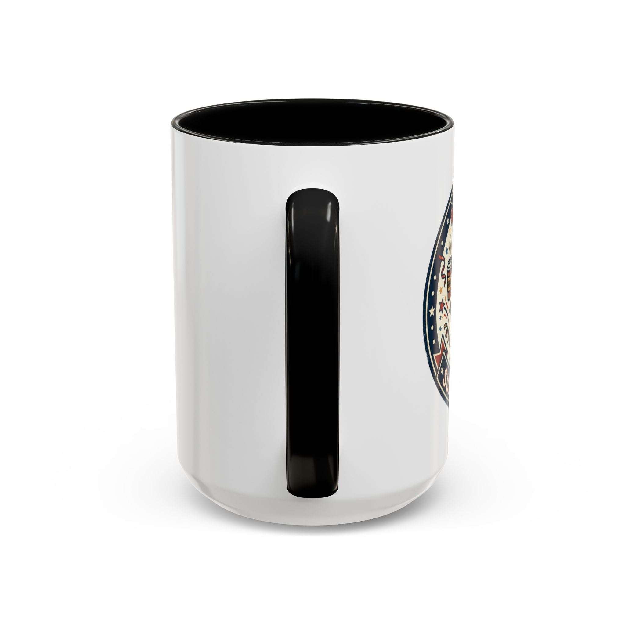 Space Camper Patch Coffee Mug — Retro Astronaut Camper 11/15oz Accent Mug