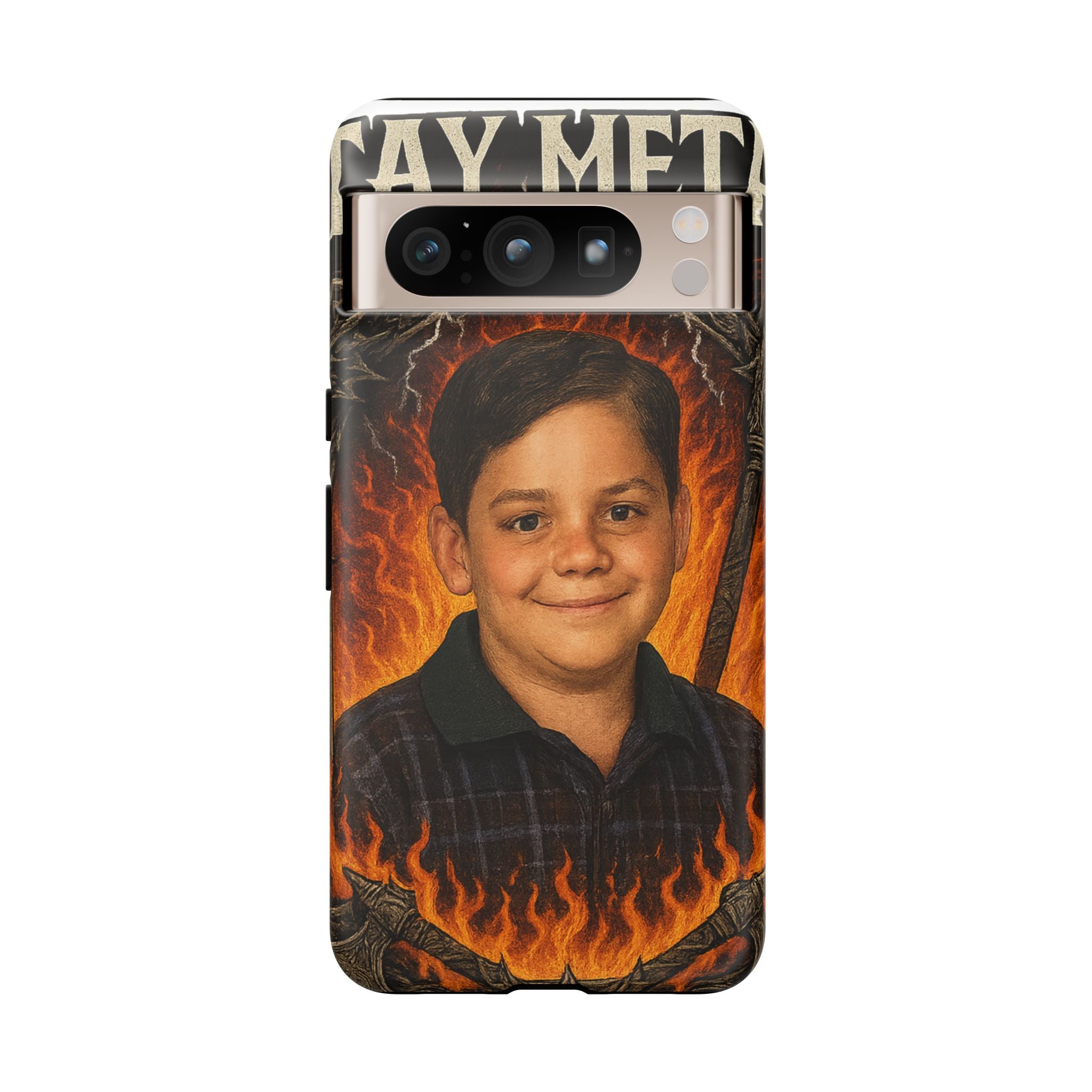 Metalhead Phone Case, Tough Cases for Music Lovers, Personalize with Unique Art, Gift for Metal Fans, Rock Lover's Accessory