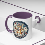 Space Camper Patch Coffee Mug — Retro Astronaut Camper 11/15oz Accent Mug
