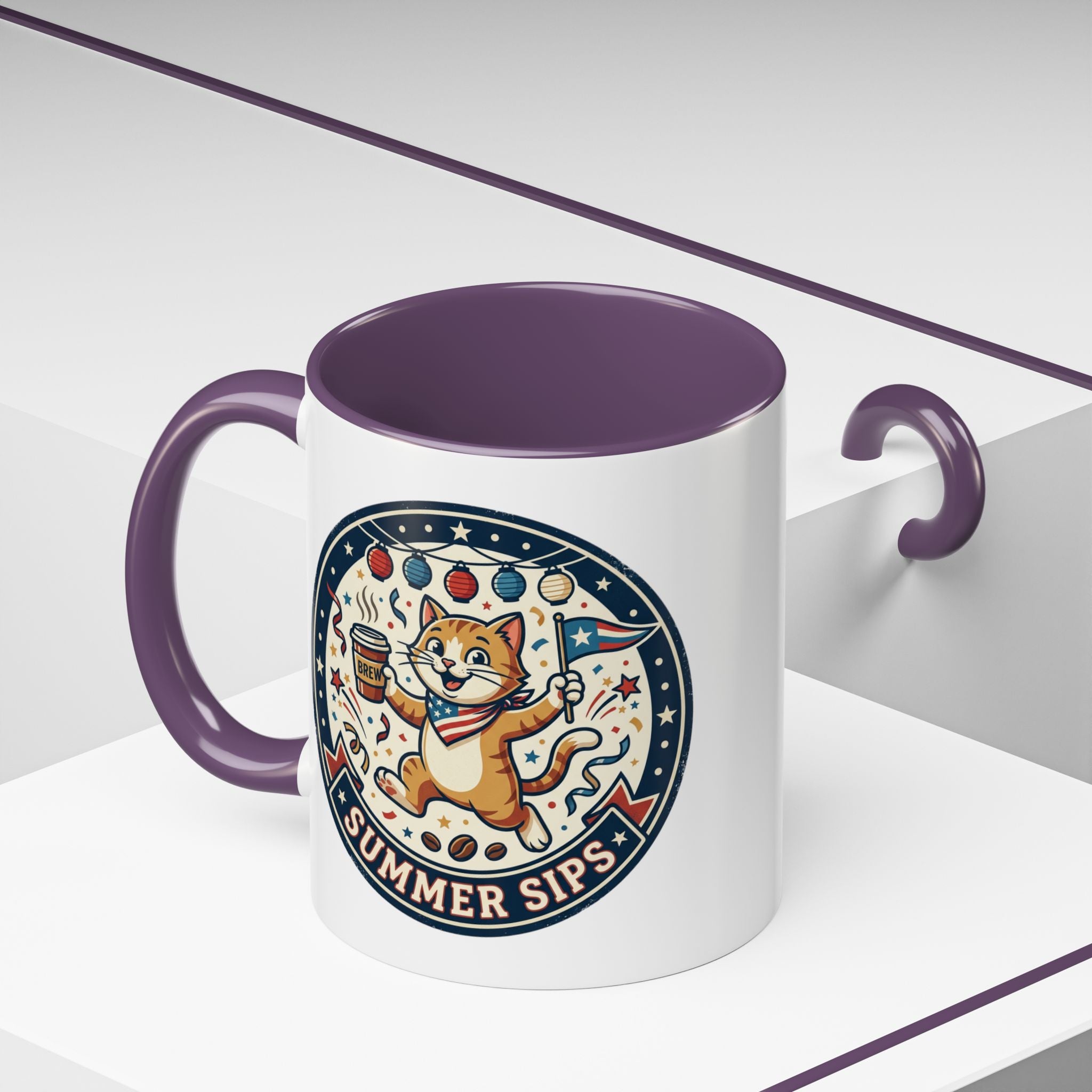 Space Camper Patch Coffee Mug — Retro Astronaut Camper 11/15oz Accent Mug