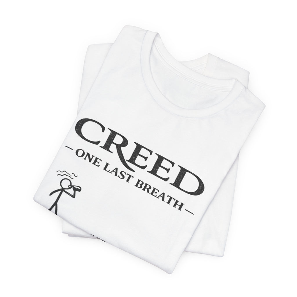 Creed "One Last Breath" T-Shirt - Band Lyric Tee with Cliff Sketch