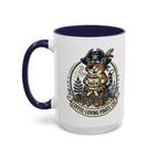 Vintage Sailor Anchor Coffee Mug — Nautical Tattoo Accent Mug (11/15oz)