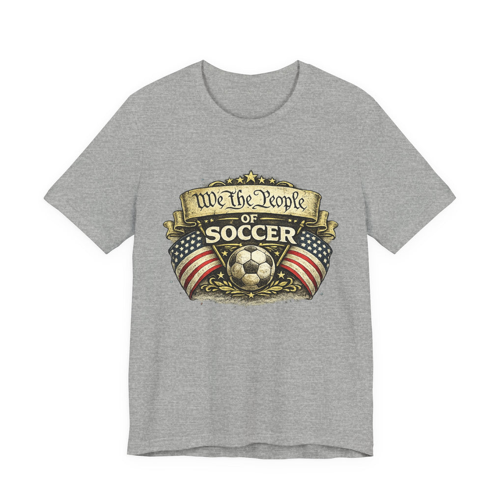 We The People of Soccer T-Shirt — American Flag Vintage Soccer Tee