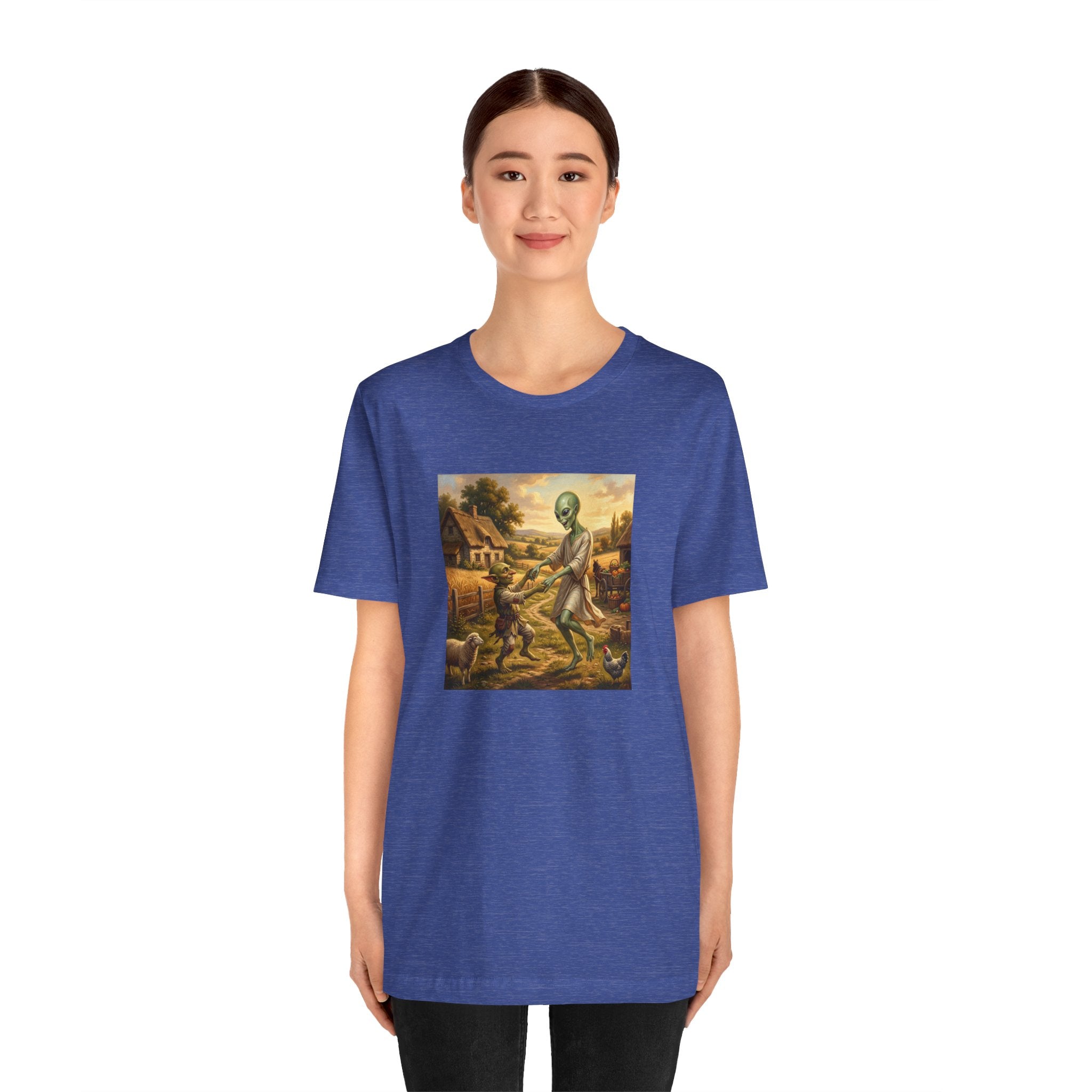 Alien Harvest Vintage Art T‑Shirt
