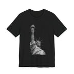 Statue of Liberty Graphic Tee — Black & White NYC Landmark T-Shirt