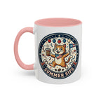 Space Camper Patch Coffee Mug — Retro Astronaut Camper 11/15oz Accent Mug