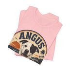 Angus Dog Tee — Retro Beach Portrait T-Shirt