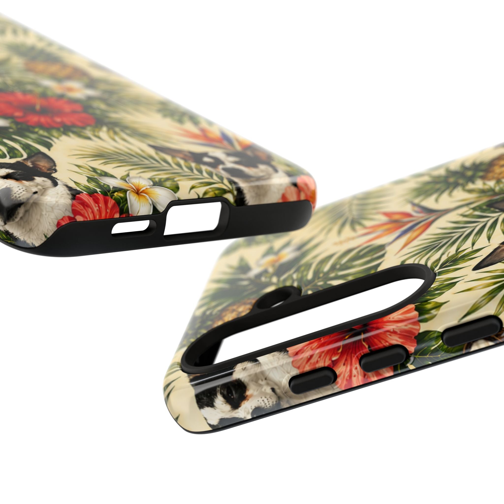 Tropical chihuahua Phone Case — Floral Pineapple Protective Tough Case