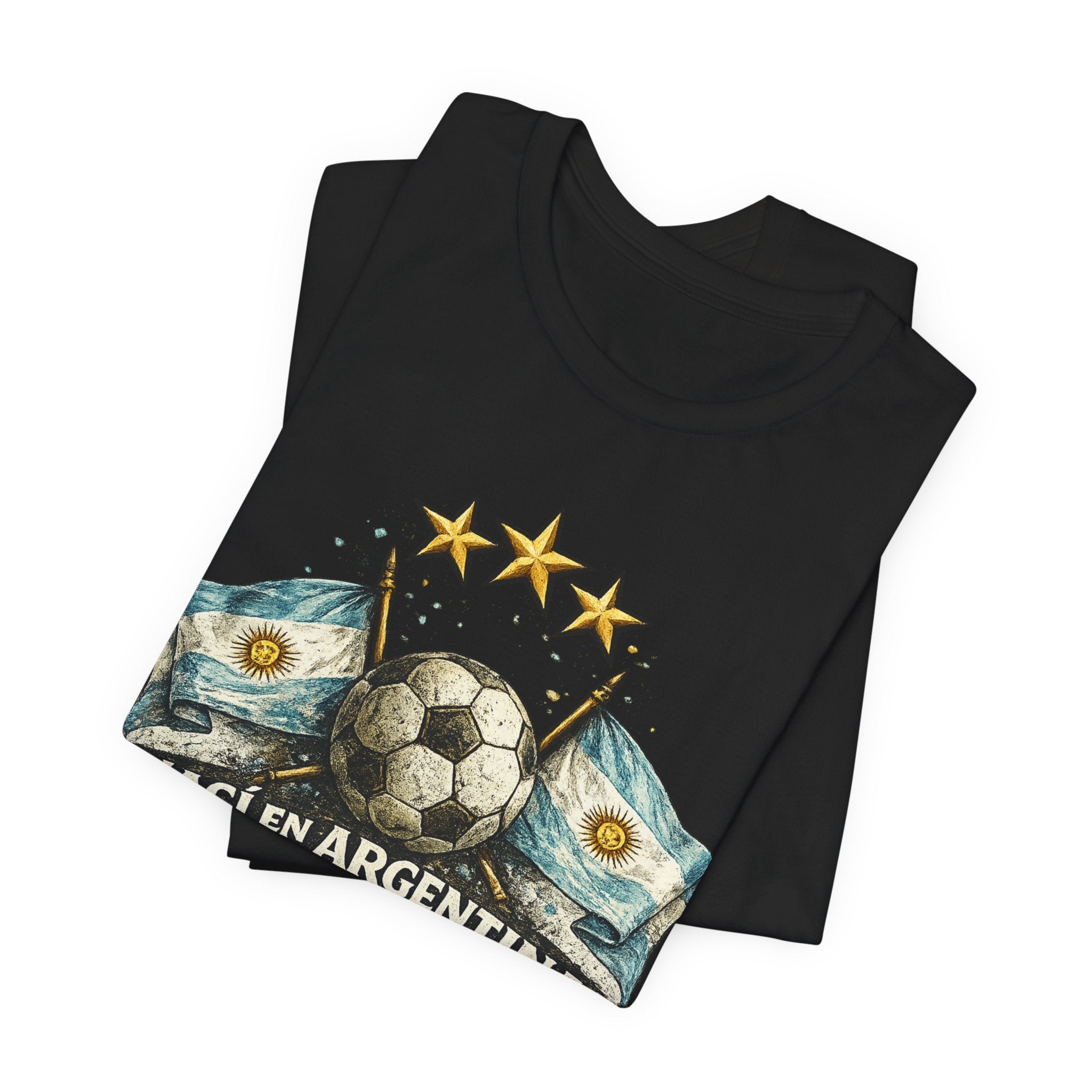 Argentina Soccer T-Shirt — "Nací en Argentina, ¿Qué más querés?" Vintage Football Tee