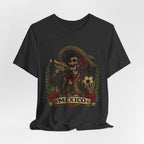 Mexico Mariachi Skull T‑Shirt — Day of the Dead Mexican Soccer Tee