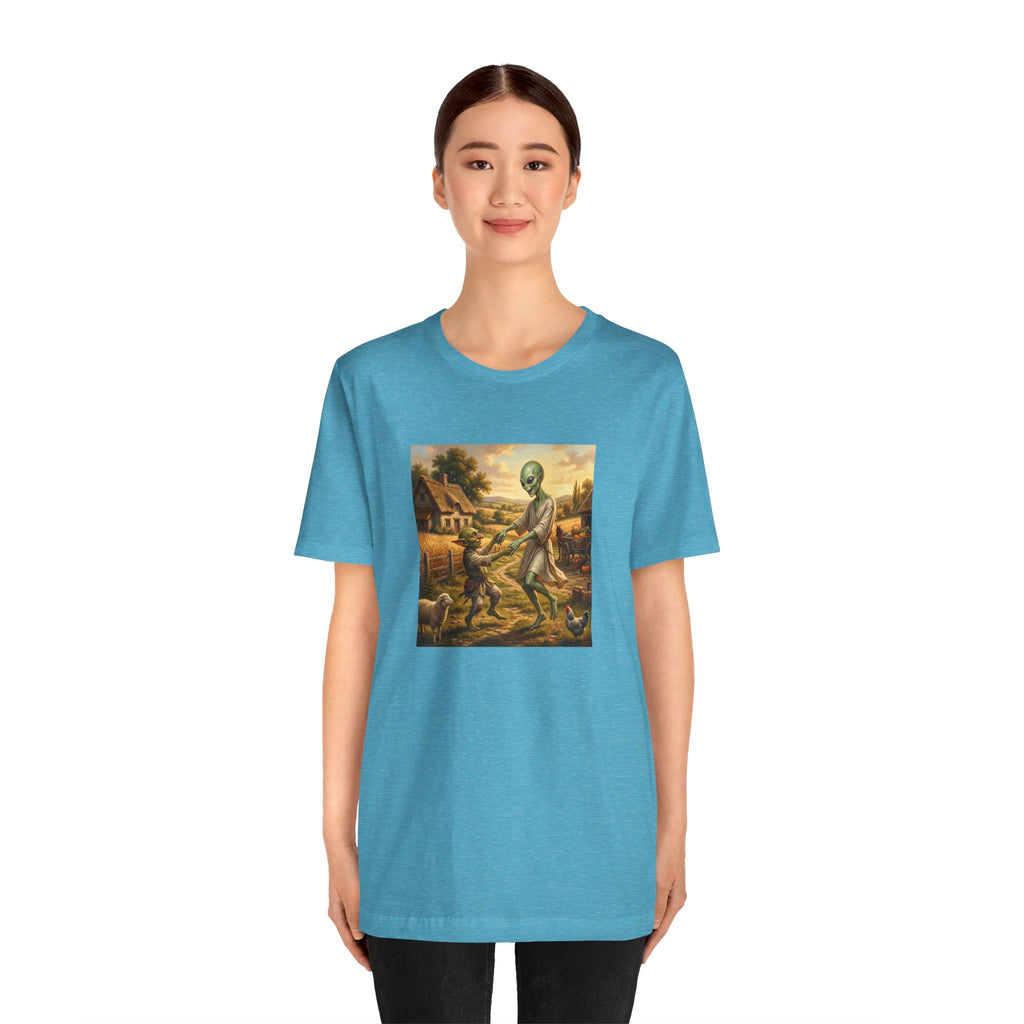 Alien Harvest Vintage Art T‑Shirt