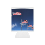 Patriotic American Flag Can Cooler – USA Stars & Stripes Beverage Koozie for 4th of July, Memorial Day, Veterans Day