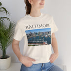 Baltimore Skyline Photo Tee — Inner Harbor Cityscape T-Shirt