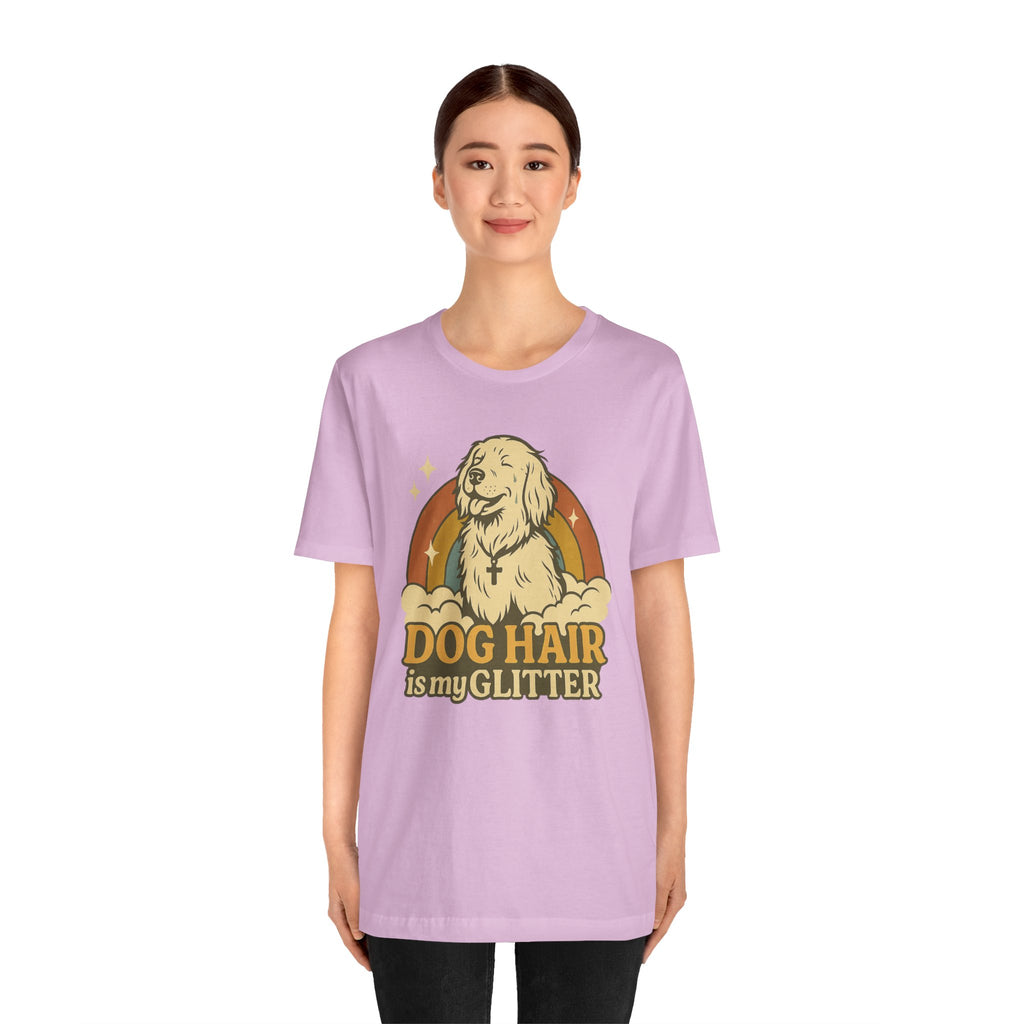 "Dog Hair Is My Glitter" – Retro Golden Vibes Edition
