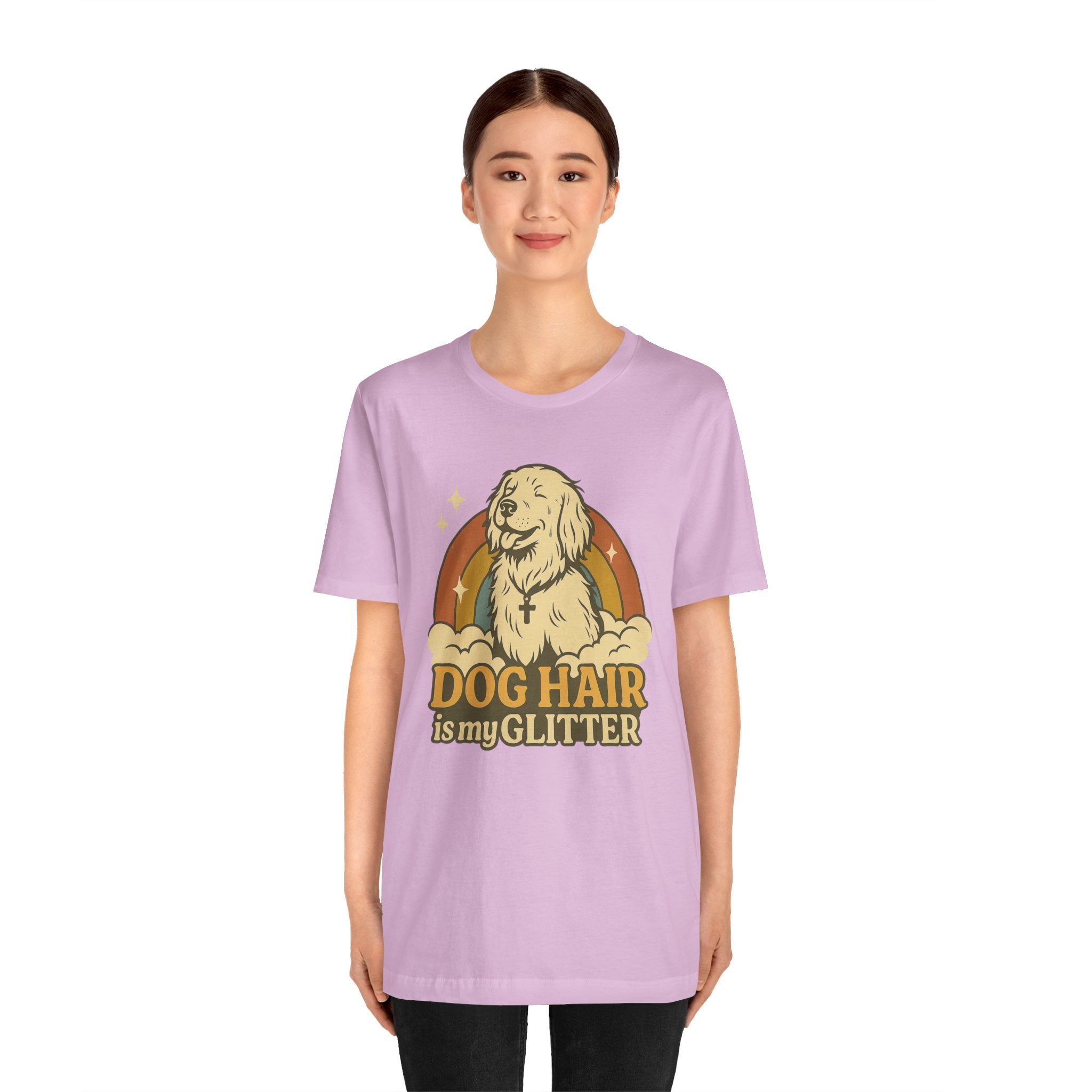"Dog Hair Is My Glitter" – Retro Golden Vibes Edition