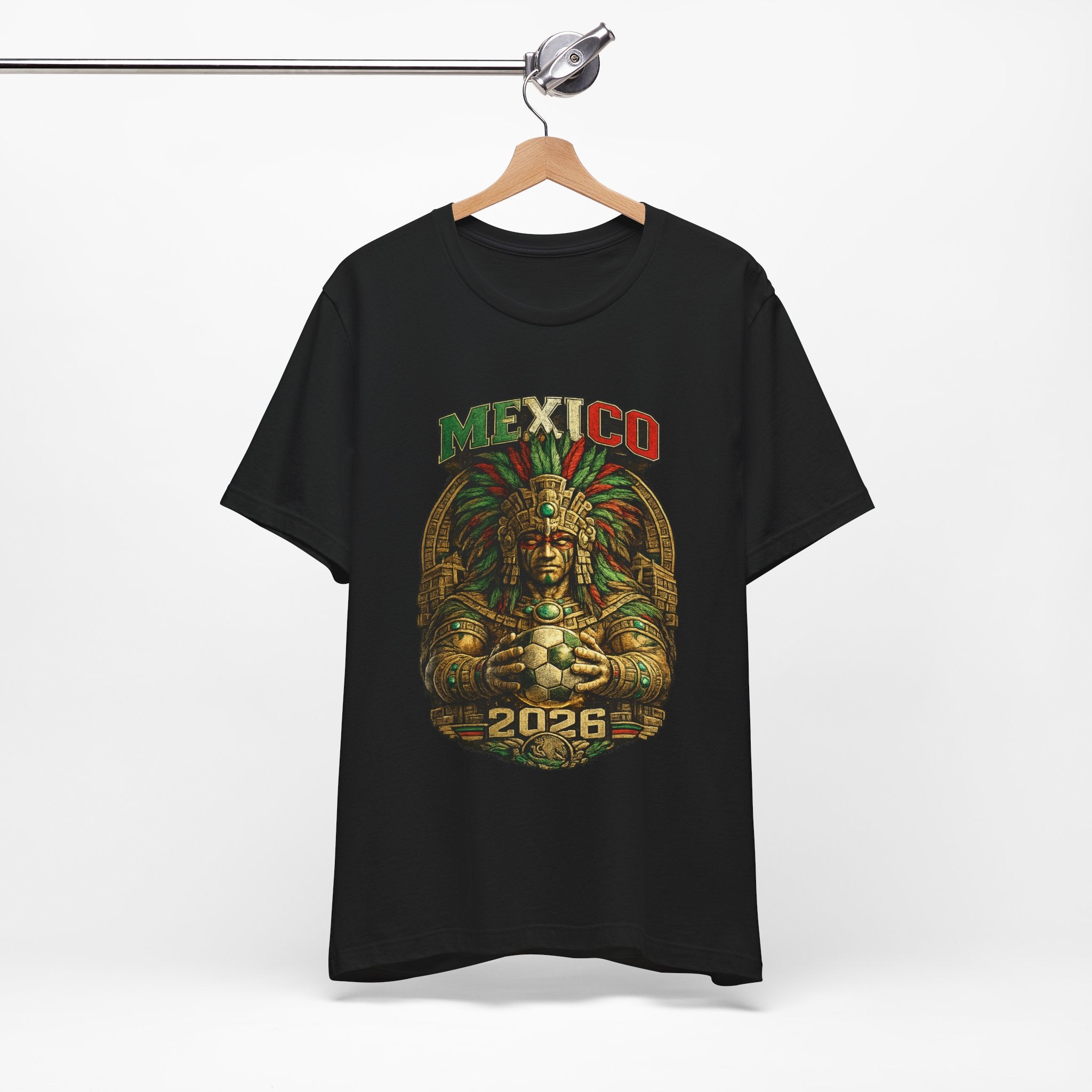 Mexico 2026 Aztec Warrior T-Shirt — Vintage Mexican Pride Soccer World Cup Tee