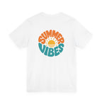 Summer Vibes Tee — Retro Sun Graphic Back Print