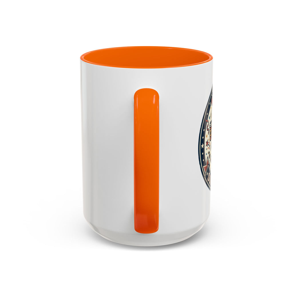 Space Camper Patch Coffee Mug — Retro Astronaut Camper 11/15oz Accent Mug
