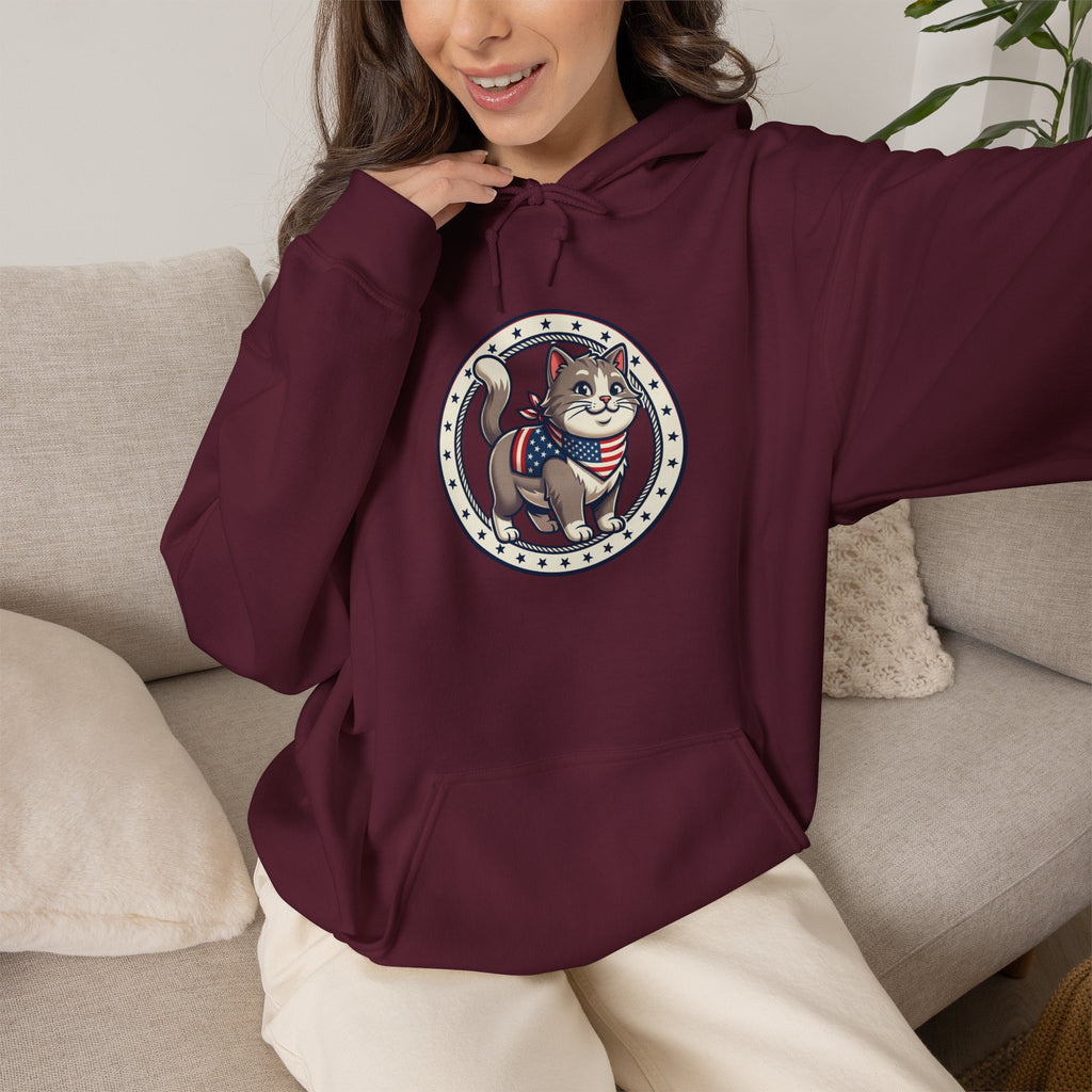 Patriotic Cat Hoodie
