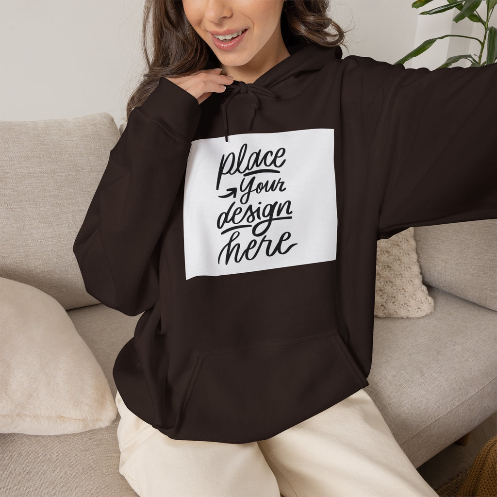 Classic Hoodie with Centered Design – 'Place Your Design Here'