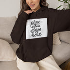Classic Hoodie with Centered Design – 'Place Your Design Here'