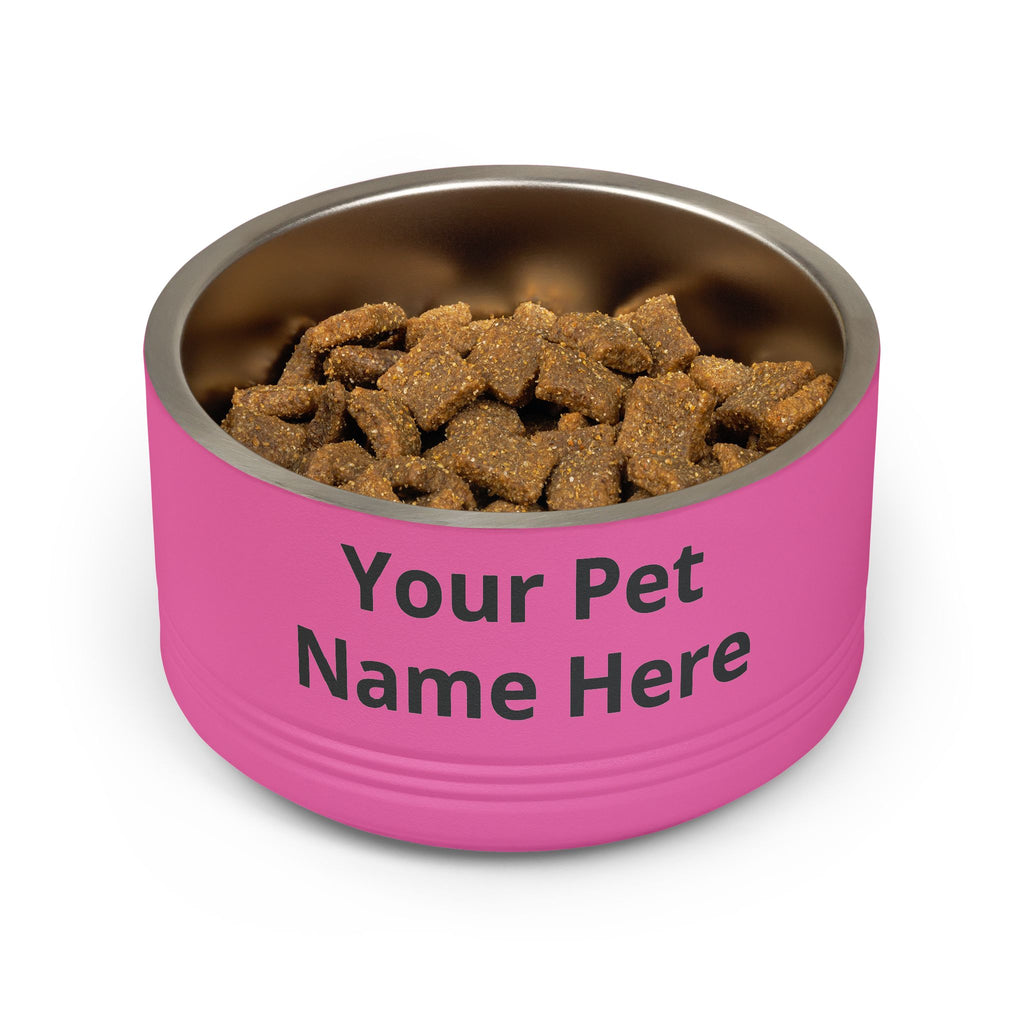 Personalized Pet Bowl – Custom Name 18oz Stainless Steel Dog & Cat Feeding Bowl