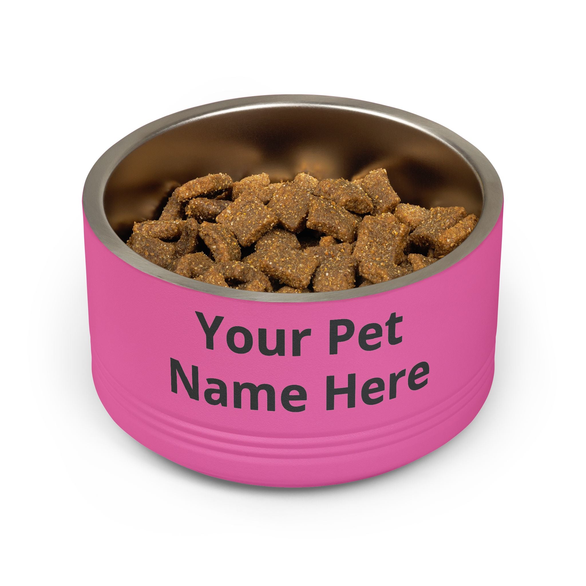 Personalized Pet Bowl – Custom Name 18oz Stainless Steel Dog & Cat Feeding Bowl