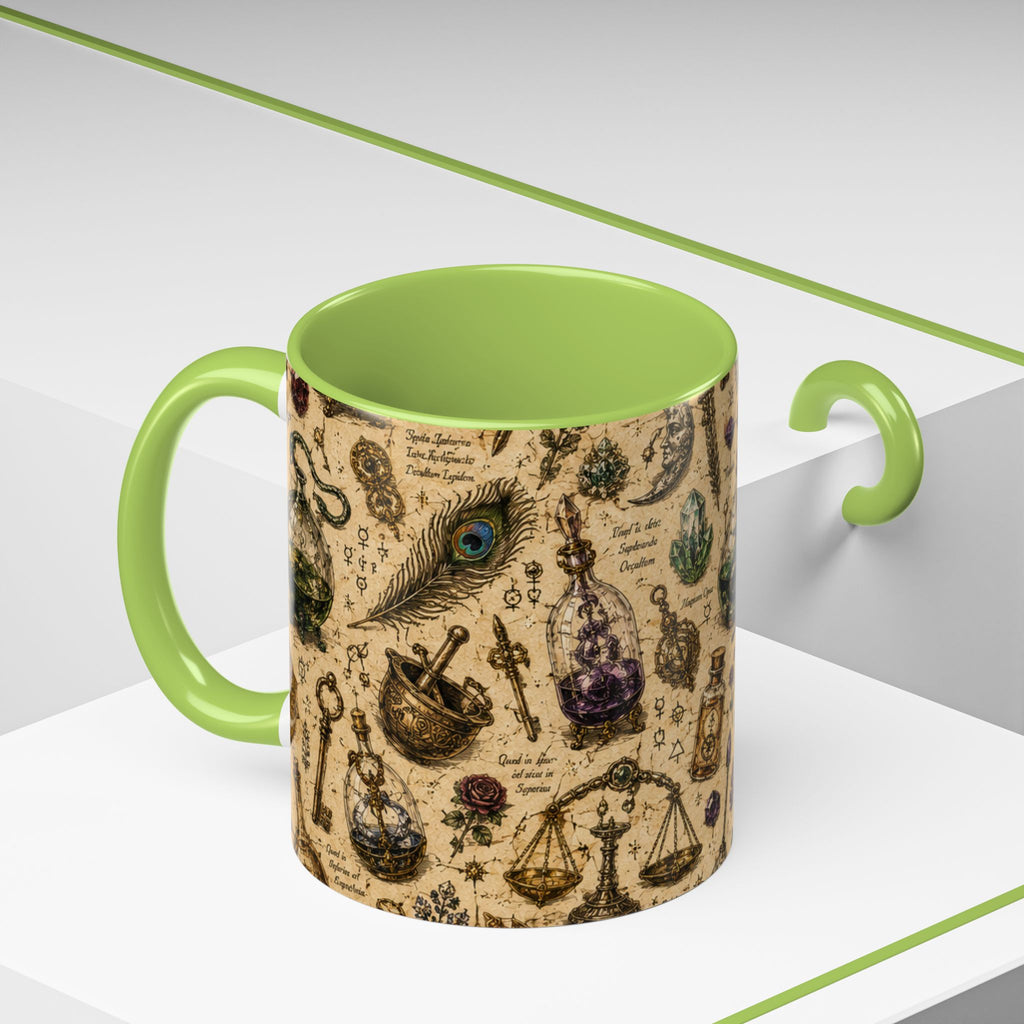 The Alchemist's Cabinet Coffee Mug — Vintage Apothecary Accent Mug (11/15 oz)