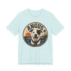 Angus Dog Tee — Retro Beach Portrait T-Shirt