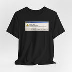 Error 404 'Serotonin not found' T‑Shirt — Retro Computer Alert Graphic Tee