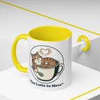 Latte Cat Coffee Mug – "Don't Wake Me, I'll Move" Cute Cat Latte Art Ceramic Accent Mug