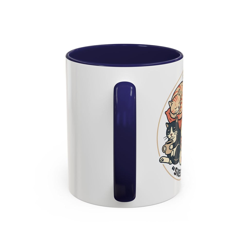 Cat Jester Accent Coffee Mug – Whimsical Vintage Cat Illustration (11/15oz)