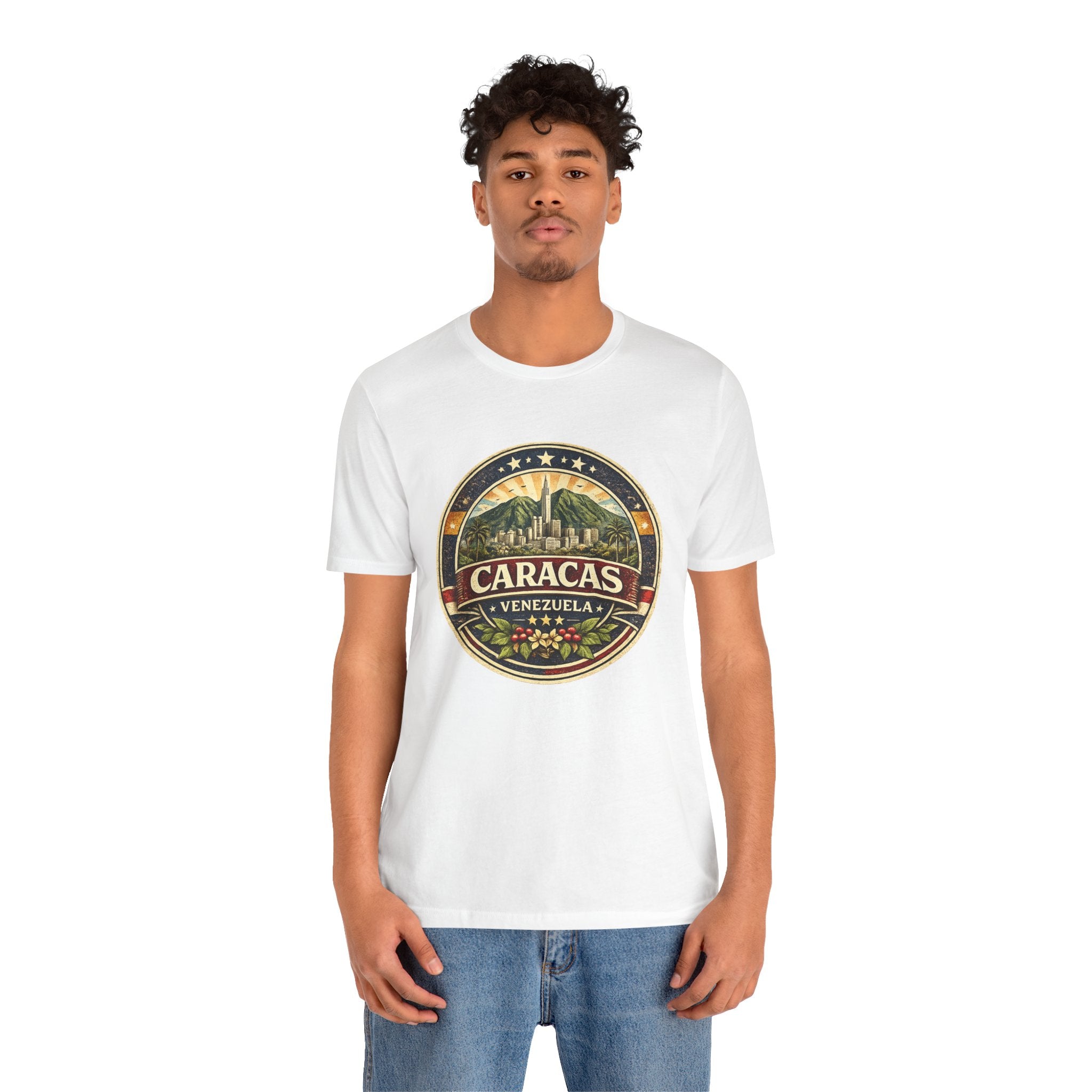 Caracas Venezuela Vintage Travel Tee — Retro City Badge T-Shirt