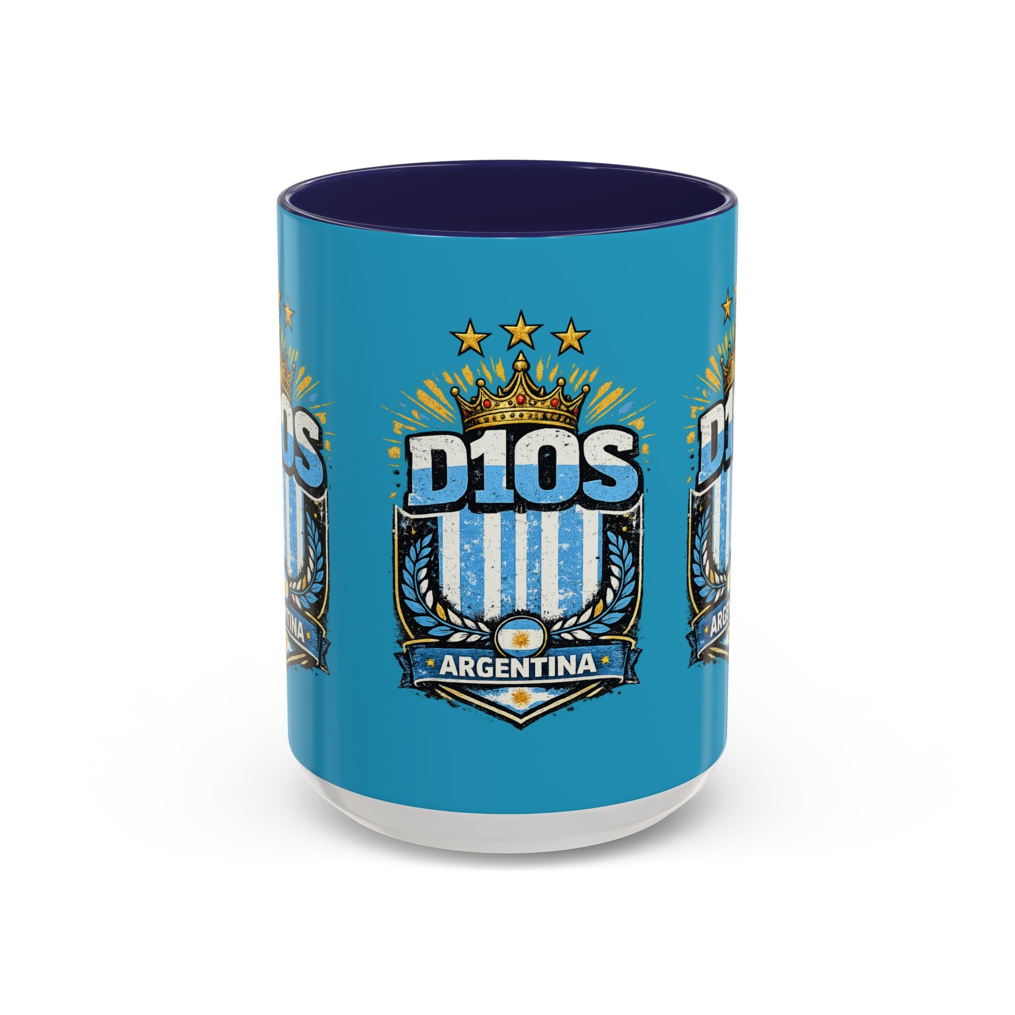 Coffee Mug — Bright Blue Accent Ceramic Mug (11/15oz)
