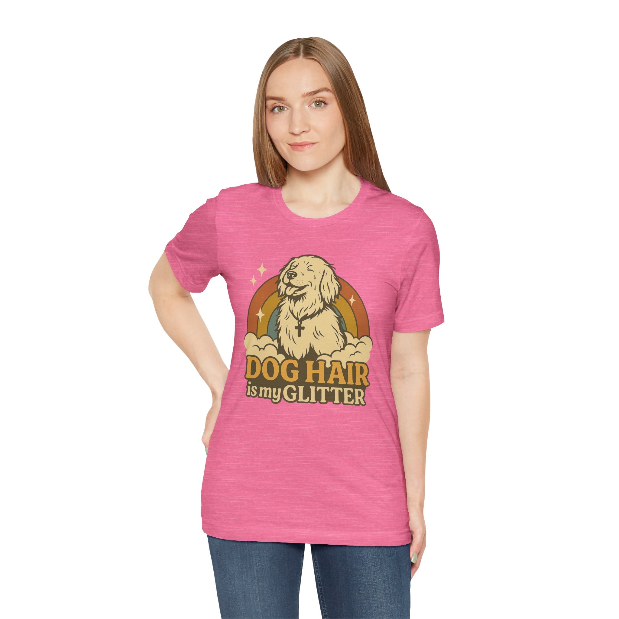 "Dog Hair Is My Glitter" – Retro Golden Vibes Edition